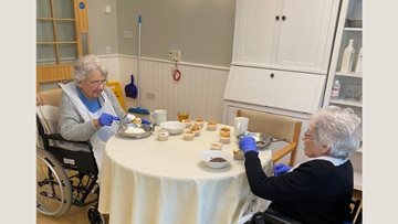 Hexham care home Residents enjoy baking day